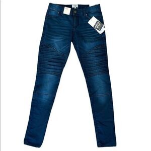 Mayoral girls skinny Motto jeans adjustable waist size 12 NWT